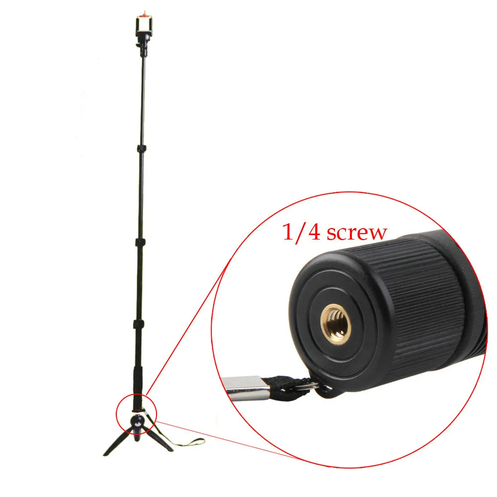 Yunteng 188 / YT228 All Digital SLR DSLR Cameras Smartphone Mobile Cell Phones Portable Extendable Handheld Telescopic Monopod selfie stick tripod selfie stick sports camera selfie stick cell phone selfie stick smartphone selfie stick phone selfie tripod