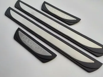 

For Nissan Qashqai J11 2015 2016 2017 2018 Steel Plastic Door Sill Trim Scuff Plate Guard Protector Car Styling