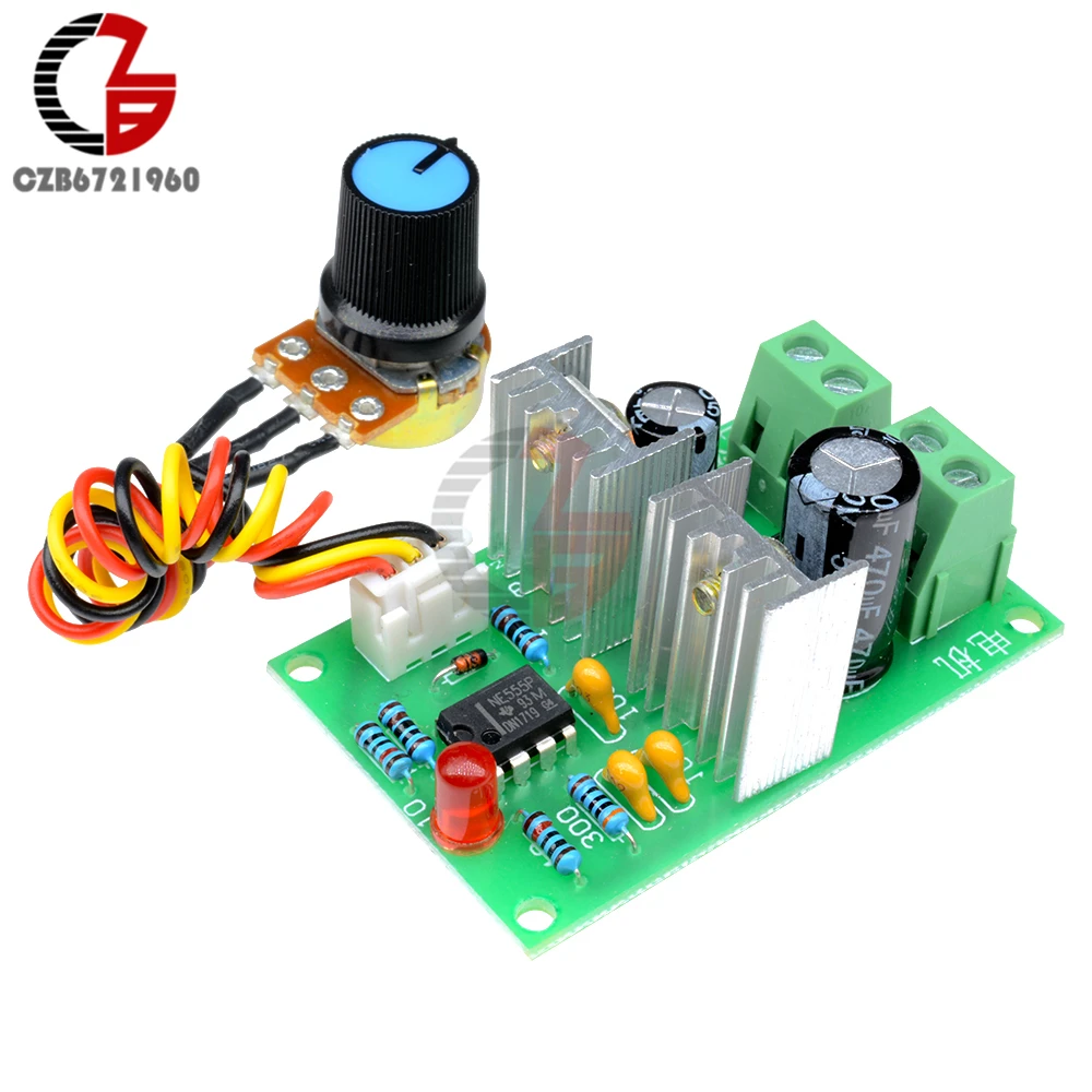 

12V-36V Pulse Width PWM DC Motor Speed Regulator Controller Switch 12V 24V 3A AL