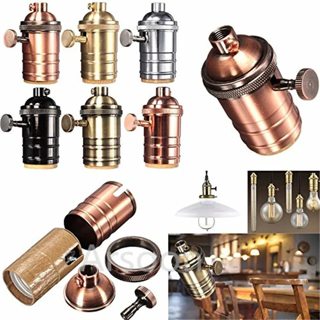 E26 E27 Lamp Socket Vintage Light Holder Clic Retro Edison E26 E27 Lamp Socket Vintage Light Holder Clic Retro Edison Bulb Pendants Bases