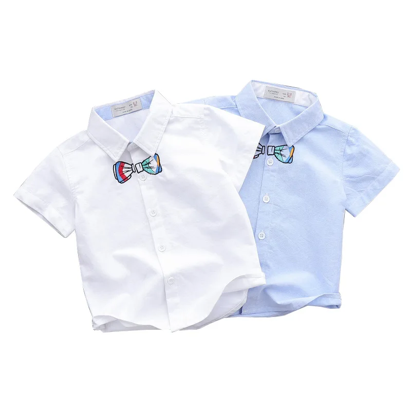 baby boy white collared shirt
