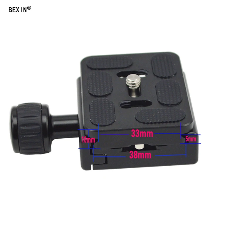 QR 50 Tripod Monopod Arca Swiss Quick Release Clamp Ball Head Adapter