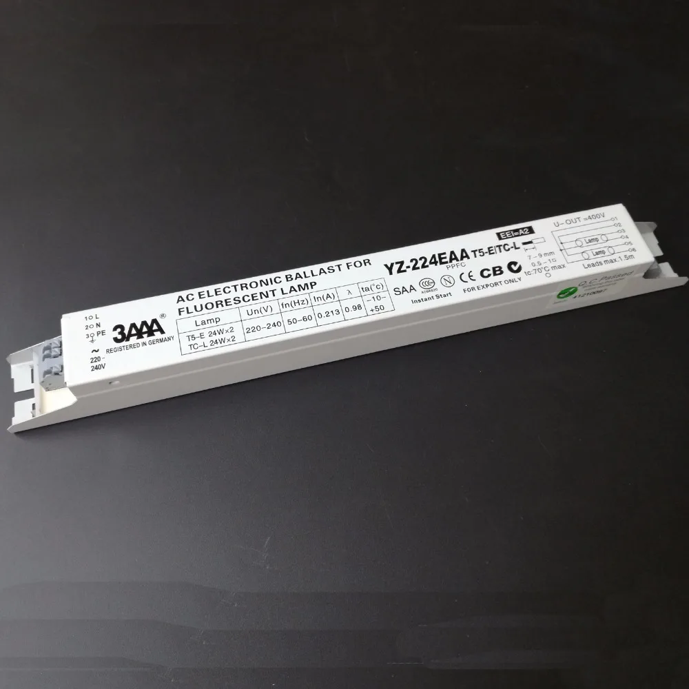 3AAA YZ224EAA T5E/TCL 220240V 2x24W Fluorescent Lamp AC Electronic