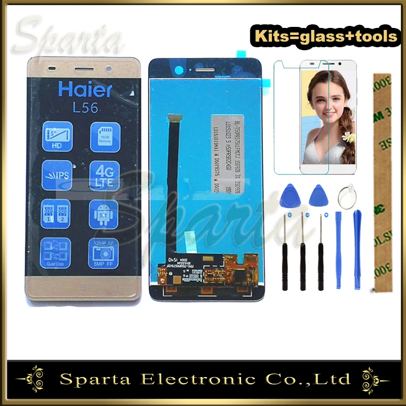 

5.0" LCD Display For Haier L56 LCD Screen With Touch Screen Assembly