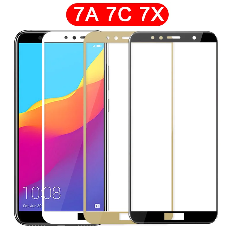 Защитное стекло для huawei honor 7a 7c 7x pro 7 a c x защита экрана a7 c7 x7 закаленное защитная