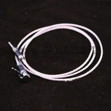 High quality copper and silver mixed braid 3 5MM Stereo Audio Cable headphone upgrade cable Right Angled Plug to straight Plug
