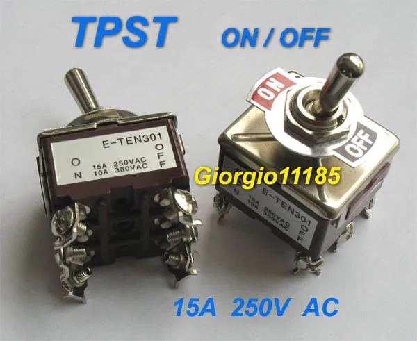 10pcs Tpst On Off Industrial Toggle Switches 301 Triple Pole Single Throw Pole Switch Switch Linksyspole Hook Aliexpress