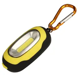 COB светодиодный фонарик с магнитным карманом с карабином, портативный и размер, 4 разных цвета