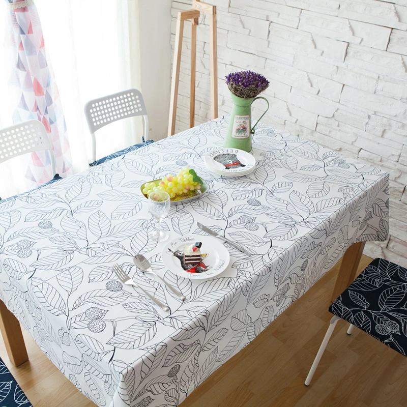 

Simanfei Tablecloth Tropical Banana Leaf Waterproof Table Cloth Toalha De mesa Nappe Decoracao Para Casa Manteles Table Cover