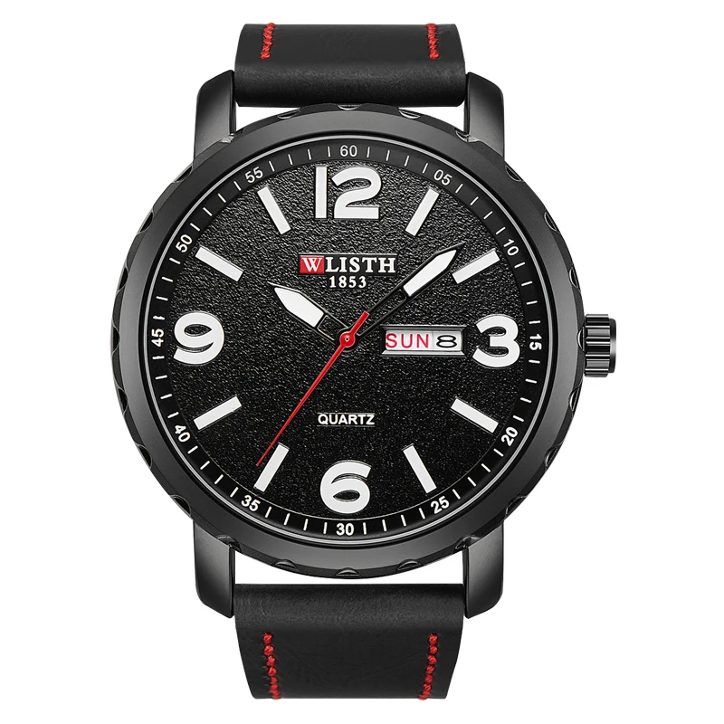 

Watches Men Thin Watch Quartz Clock 2019 Top Luxury Brand Waterproof Watch Fluorescence Fashion Sport Stainless Black Watch