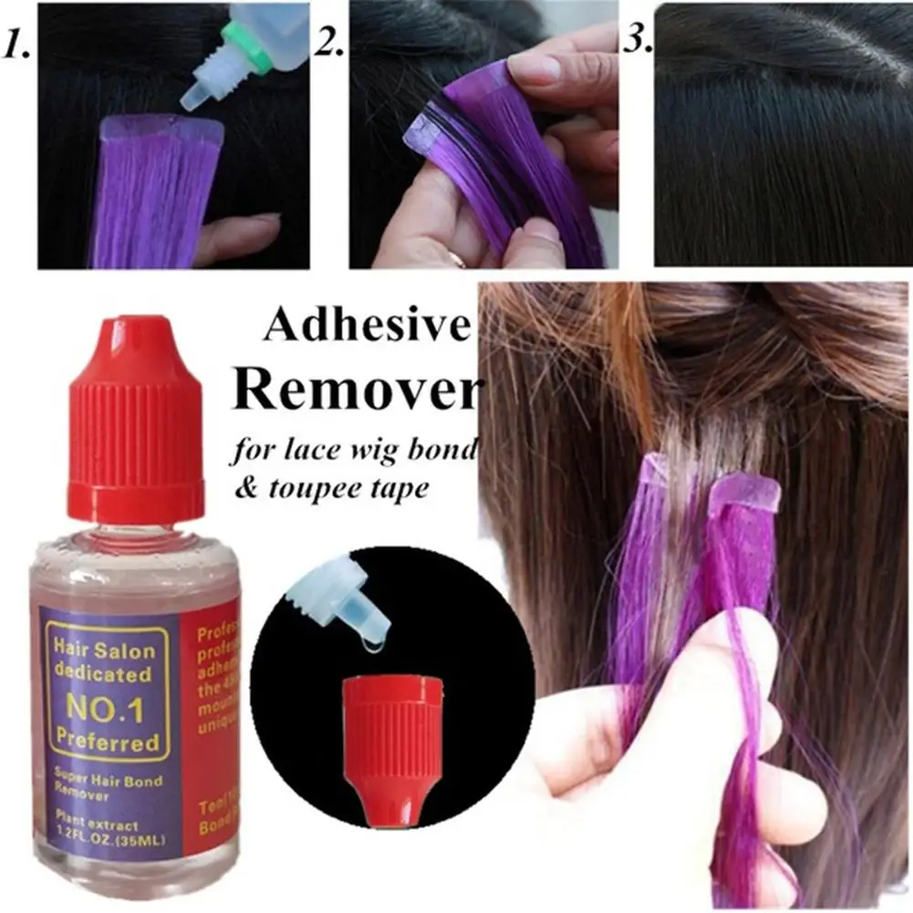 Профессиональный бесследный прозрачный клей для наращивания волос инструмент для удаления клея