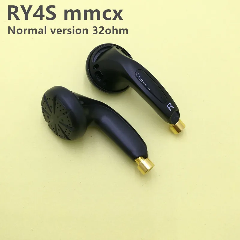 RY4S mmcx интерфейс вкладыши 15 мм качество музыки звук HIFI наушники(MX500 стиль наушников) 3,5 мм 300ohm - Цвет: RY4S Black mmcx