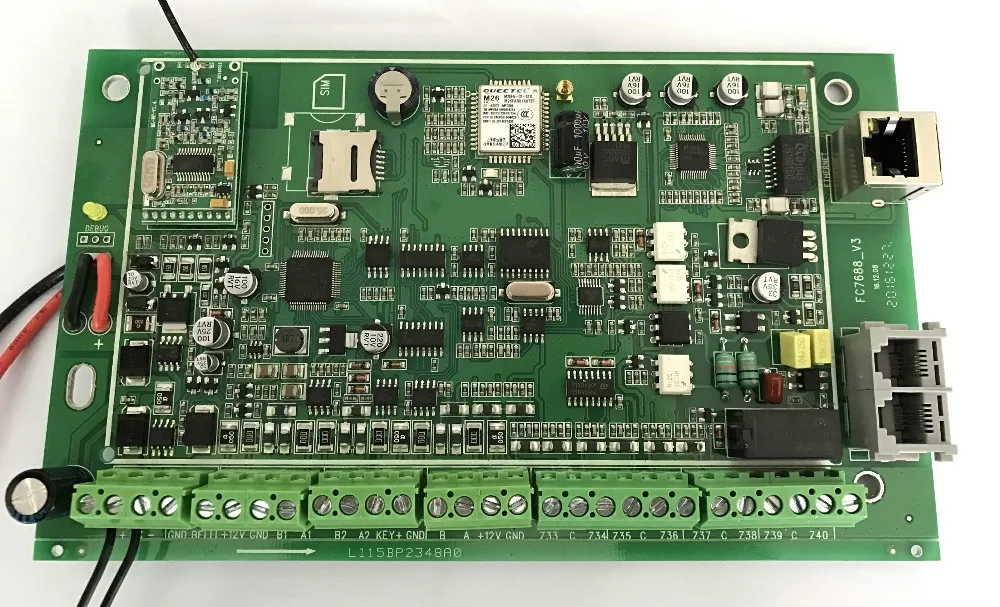 Enfoque FC-7688 sistema de alarma con cable 8 zonas con cable 32 zonas inalámbricas 88 zona de autobús línea fija GSM internet TCP IP cable sistema de Seguridad
