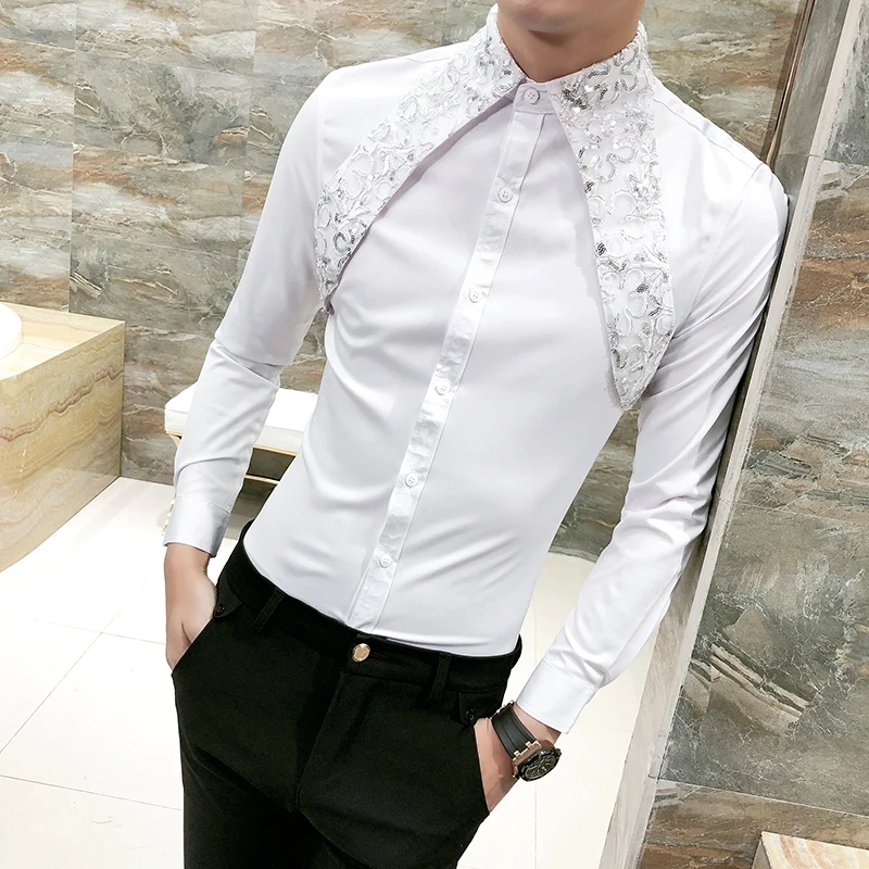 Wedding Shirts Men 2021 New Fashion 