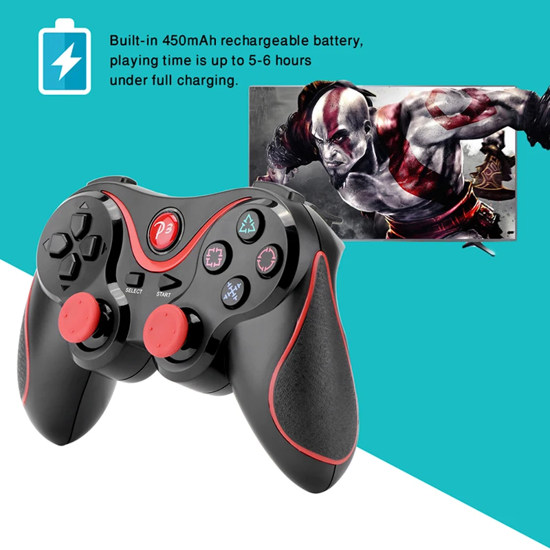 2pcs lot Wireless Bluetooth Gamepad Joystick Joypad Dual Vibration Game Controller For Playstation 3 PS3 Controller