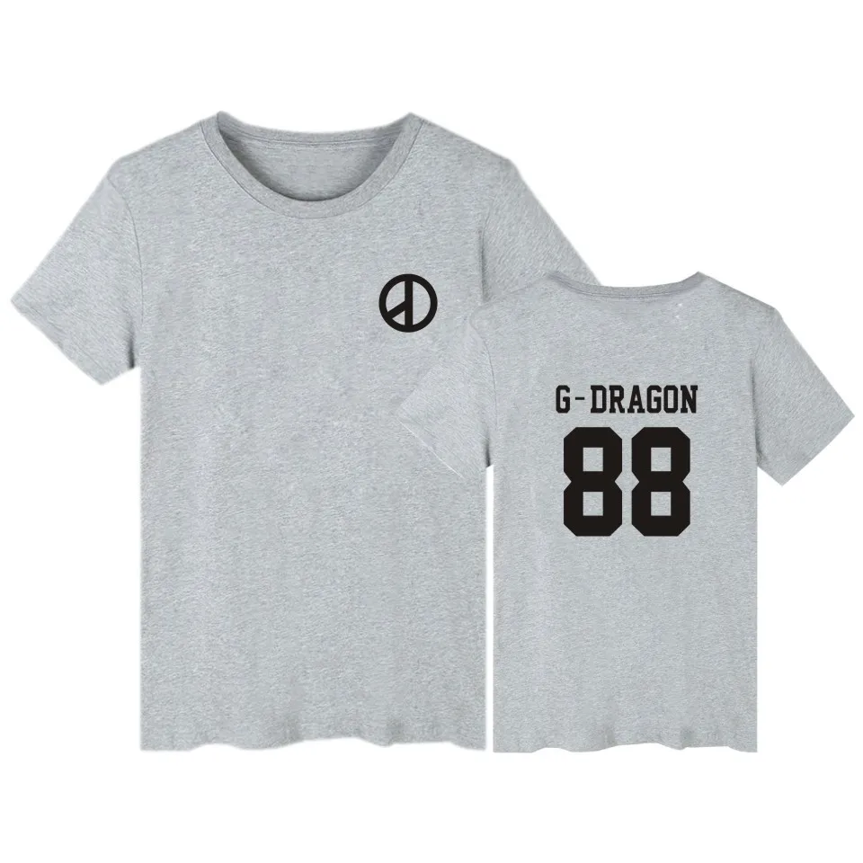 

women and men bigbang kpop GD T-shirt summer bigbang kpop GD t shirt homme t shirt hip hopbigbang kpop GD T-shirts clothing
