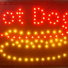 Прямая пользовательские графика 10X19 дюймов крытый ультра яркий светодиодный горячий собака открытый магазинная неоновая подсвеченный знак