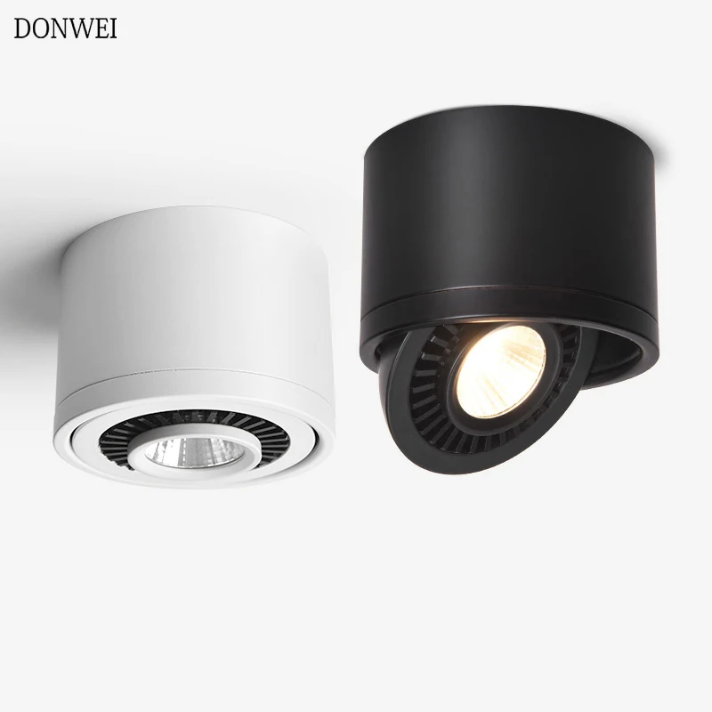 

7W/10W/12W/15W Ceiling Light LED Surface Mounted Foldable and 360 Degree Rotatable Ceiling Lamp COB Indoor Spot Lighting 85-265V