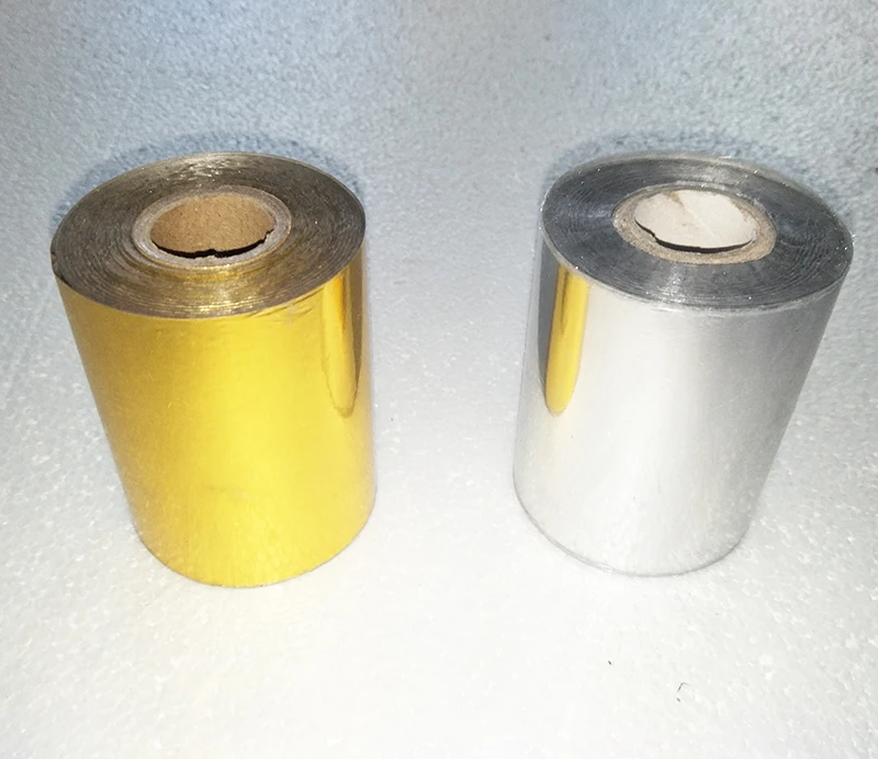 DIY Transfer Hot Stamping Paper High Quality Hot Selling Foil Stamping Gold and Sliver Color 80mmx120M Heat Foil