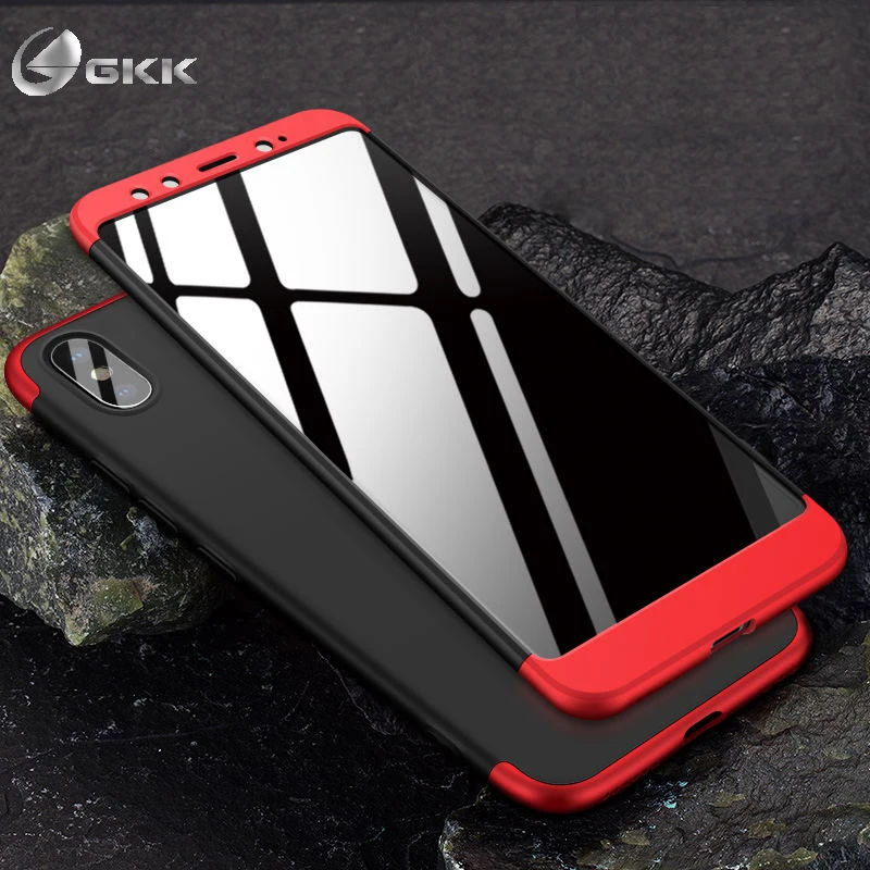 GKK Unique Case for xiaomi Mi A2 Dual Armor Full Proction Shockproof Hard PC Matte 5.99&quot Phone Cover For 6x | Мобильные телефоны