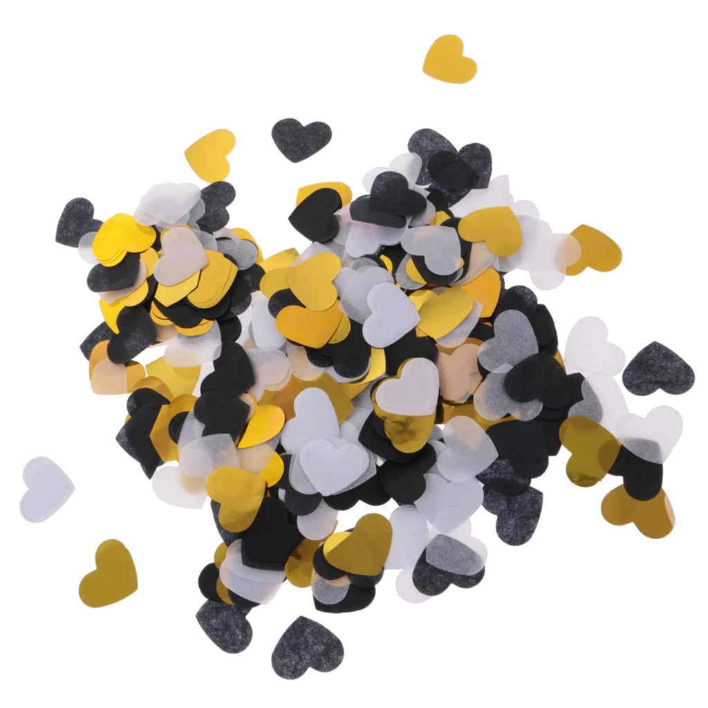 

1400Pieces Wedding Paper Confetti Table Gold Heart Throwing Decor Craft