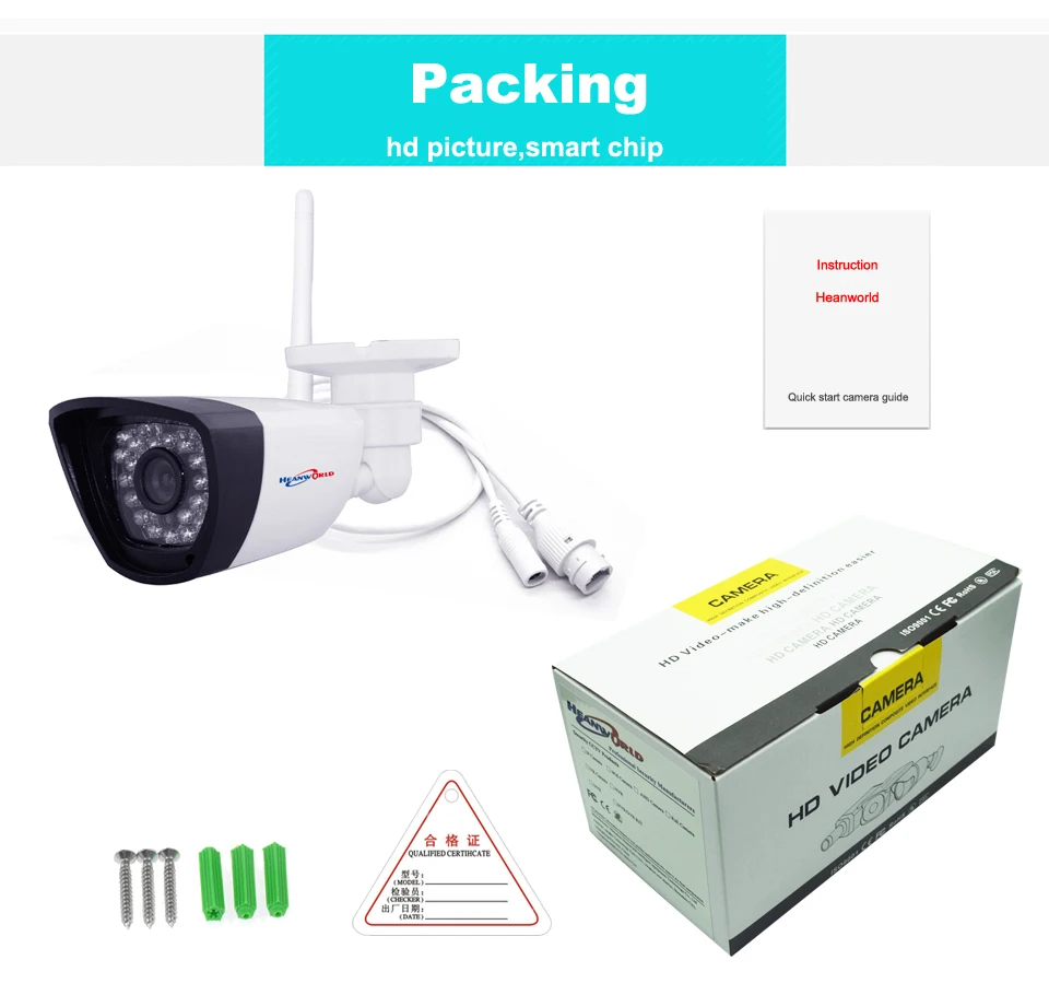 Surveillance Cameras Security & Protection Heanworld 1080p Ip Camera Wifi Cctv Webcam Wireless Surveillance Security Camera 30led Support Smartphone View Sd Card Slot Cam Fixing Prices According To Quality Of Products