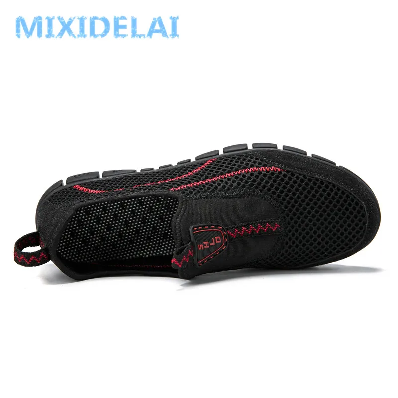 MIXIDELAI 2019 Summer Outdoor Men's Breathable Mesh Shoes Slip On Casual Shoes Male Lightweight Soft Comfortable Big size 39-46 MIXIDELAI 2019 Summer Outdoor Men's Breathable Mesh Shoes Slip On Casual Shoes Male Lightweight Soft Comfortable Big size 39-46