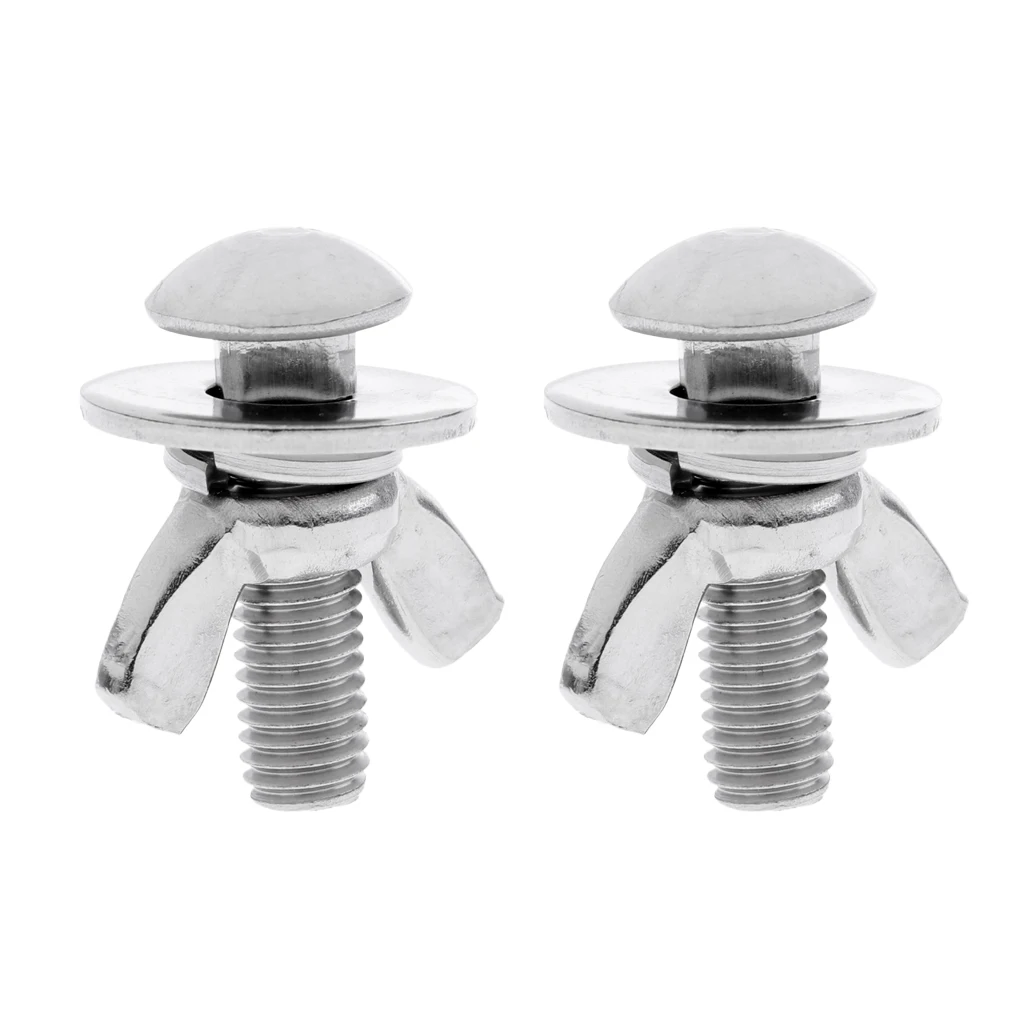 Diving Backplate Wingnut Butterfly Wing Nuts M8 x 35mm Bolts Dive Accessory Underwater Snorkeling