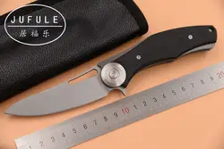 Jufule Made Темно-складной подшипника Flipper D2 лезвие G10 Сталь ручкой Открытый выживания охотничий кемпинг фрукты EDC инструмент Кухня нож