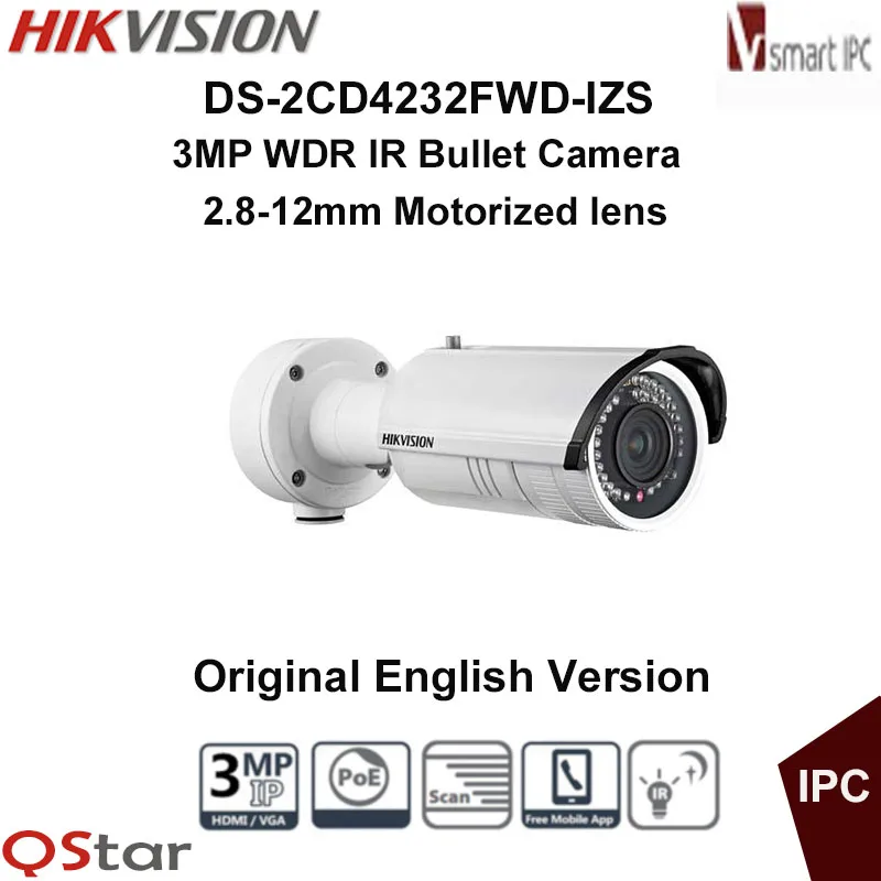 Hikvision Original English Version DS 2CD4232FWD IZS 3MP WDR IR IP