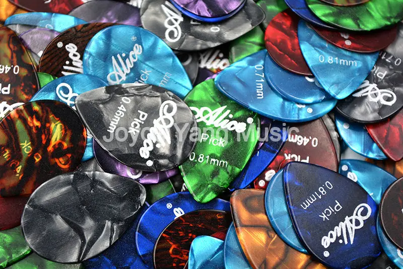 100 шт. жемчужный целлулоид с мелкими каплями гитарные палочки 0 46/0 71/0 81 мм|picks