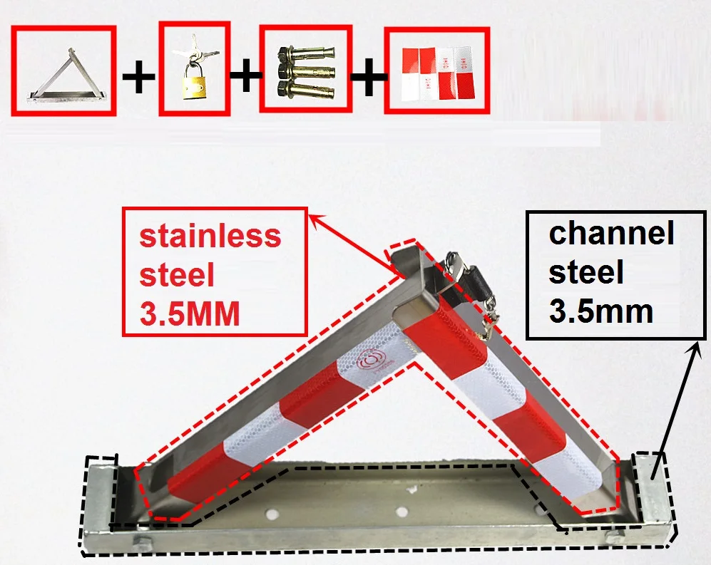 4KG-4.5KG автомобильный замок из нержавеющей стали с автоматическим замком, закрывающее устройство, место для парковки, Блокировка замка, блокировка рулевого колеса автомобиля