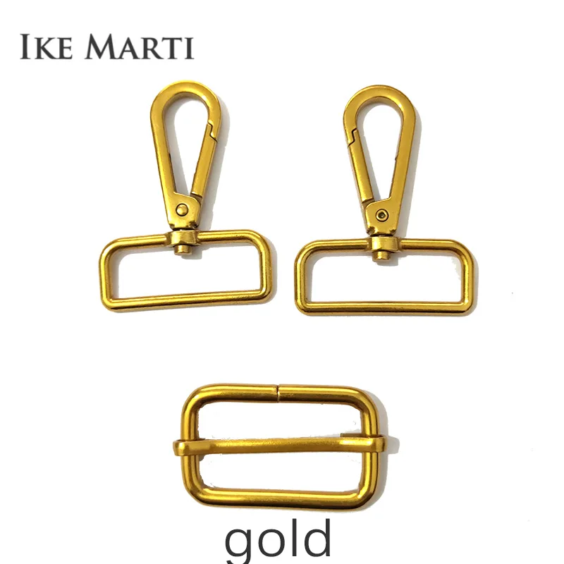 IKE MARTI 4 Sets Hook Slide Buckle Suit Hanger Clasp for Webbing Diy Strap Belt Metal Bag Parts Assessoires Snap Hooks Hardware 3