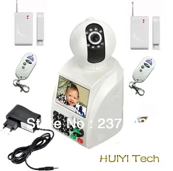 

Wireless ip camera wifi Auto-Alarm video phone cctv Camera smart home gsm security system with infrared and gas leak detector