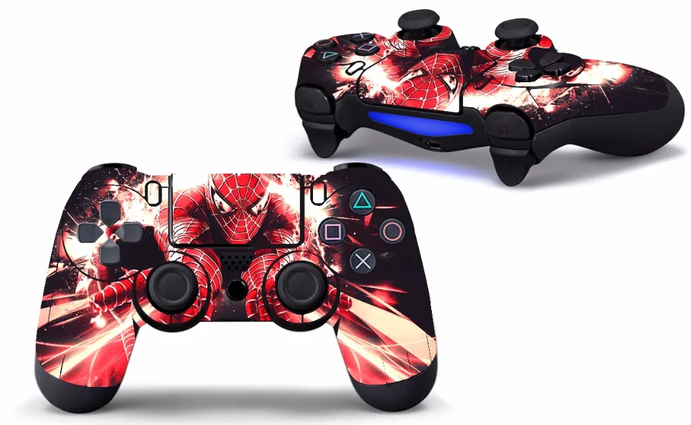 Человек паук дизайнерская наклейка для кожи PS4 на контроллер Playstation4|sticker design|stickers