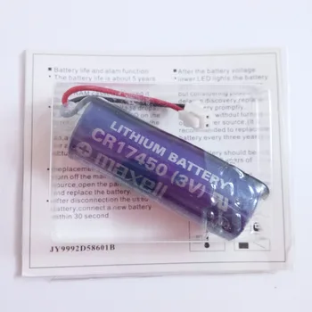

2PCS Original CR17450(3V) CR17450 3V lithium battery PLC industrial control Li-ion battery with plug A98L-0031-0012