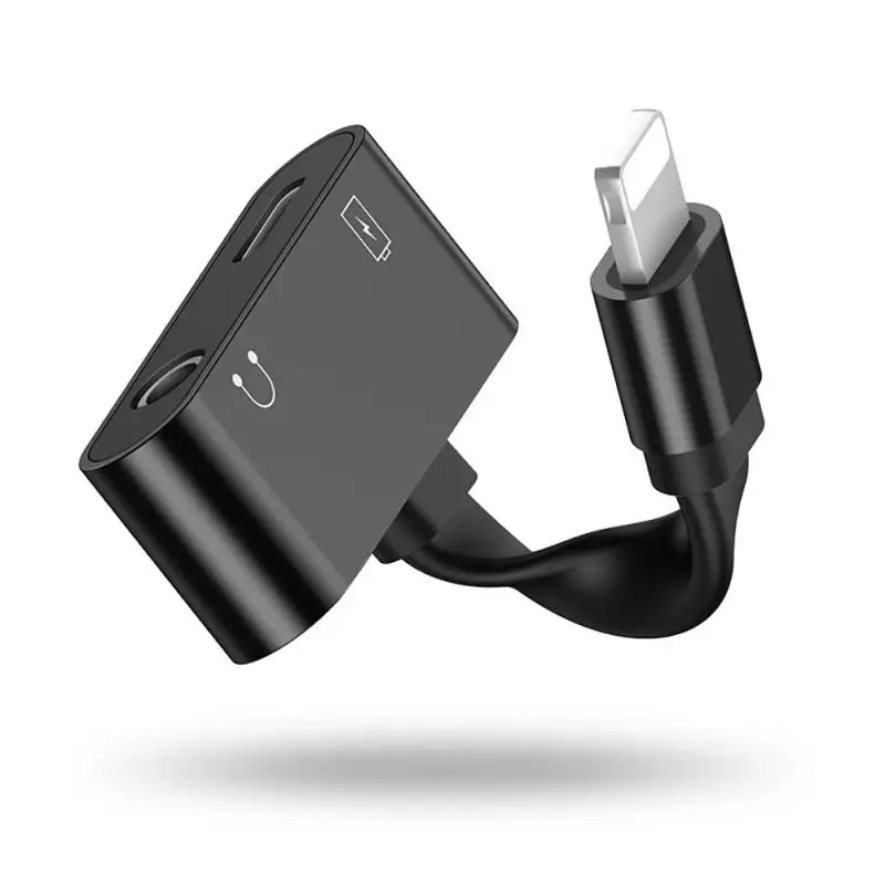 2 in 1 for Lightning Adapter For iPhone 7 Charging Adapter For iPhone 8 7 Plus 10 X Charger Splitter Headphone Adapter