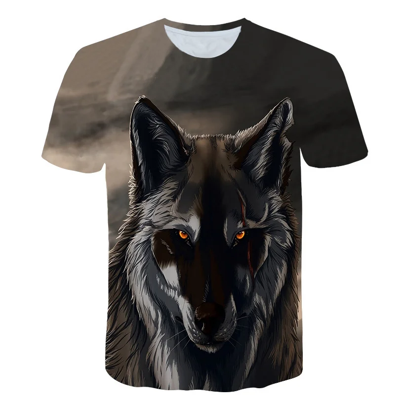 Wolf Summer Men's Printing T-shirts Fashion Wolf Print Hipster T shirt Men Women Summer Casual Street Absorb Sweat Tshirt Anima Wolf Summer Men's Printing T-shirts Fashion Wolf Print Hipster T shirt Men Women Summer Casual Street Absorb Sweat Tshirt Anima