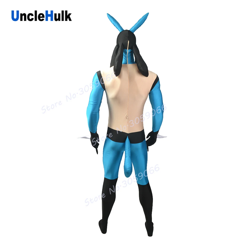 Костюм Лукарио черный и синий костюм из спандекса Zentai | UncleHulk|zentai costumes|spandex lycralucario
