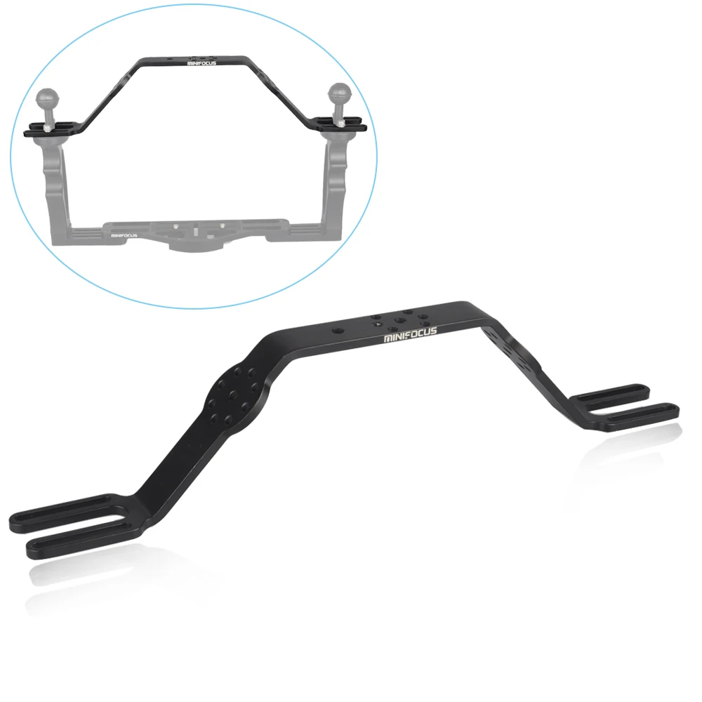 

Scuba Dive Tray Dual Handle Grip Bracket Handheld Expansion Mount System for Gopro TG5 RX100 Canon Camera Housing Underwater
