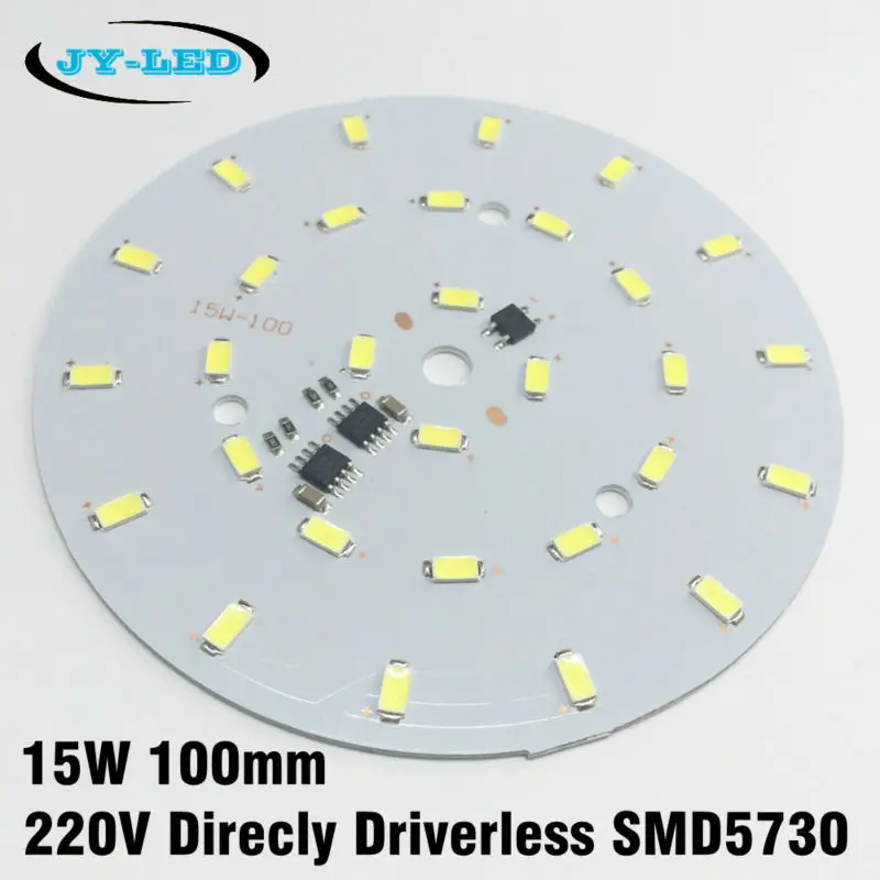 AC 220 В без водителя 3 Вт 5 7 10 15 SMD5730 SMD5630 Светодиодные лампы pcb алюминиевая Базовая