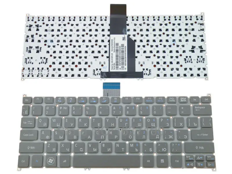 NEW Russian Keyboard for ACER S3-951 S3-391 S5-391 V5-171 Aspire One 725 756 TravelMate B1 GRAY PN: NSK-R10PW 0R 9ZN7WPW00R | Компьютеры и