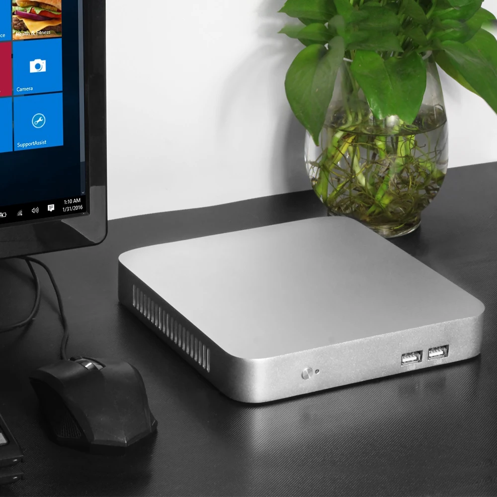 Esperanza Mini PC Intel Celeron N3150 J1900 quad-core Mini computadora Celeron N2810 Windows 10 HDMI WIFI USB TV caja de la PC de escritorio