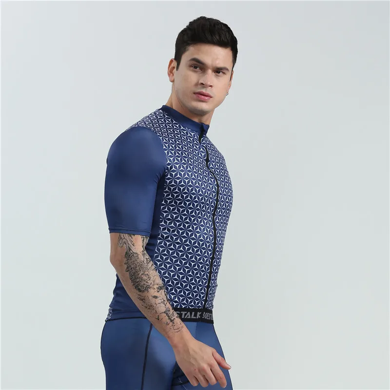 BOESTALK selling 2019 cycling jersey new men short sleeve high quality bike tights Summer shirt triathlon team maillot ciclismo