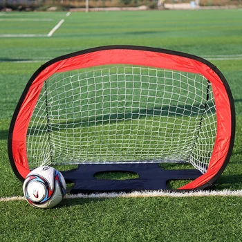 

2 in 1 Soccer Goal Portable Soccer Net Kids Soccer Training Target Durable Polyester Mesh Frame