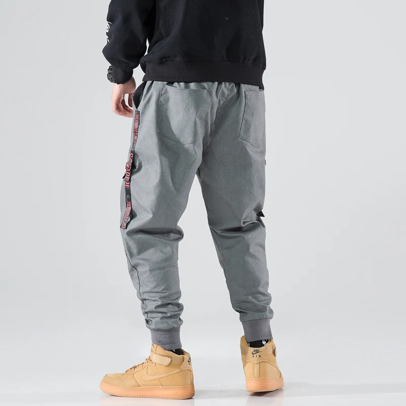 Side Pockets Harem Pants Men Grey Cargo Pants Casual Male Elastic Waist High Quality Joggers Ripped Joggers Hip Hop Sweatpants Side Pockets Harem Pants Men Grey Cargo Pants Casual Male Elastic Waist High Quality Joggers Ripped Joggers Hip Hop Sweatpants