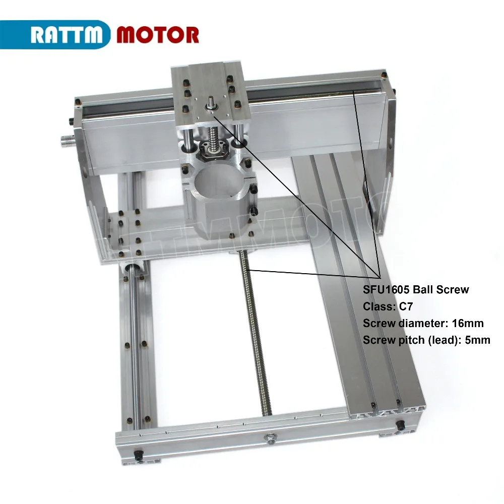 CNC 6040 DIY маршрутизатор рамка фрезерный станок механический 65 мм/80 мм диаметр шпинделя комплект