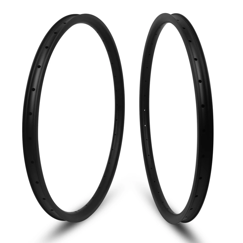 

YuanAn 27.5er MTB Rim Hookless/Asymmetric Tubeless Carbon Rims For DH/AM/XC/Enduro Mountain Bike Wheels 24/27/30/35/40mm Width