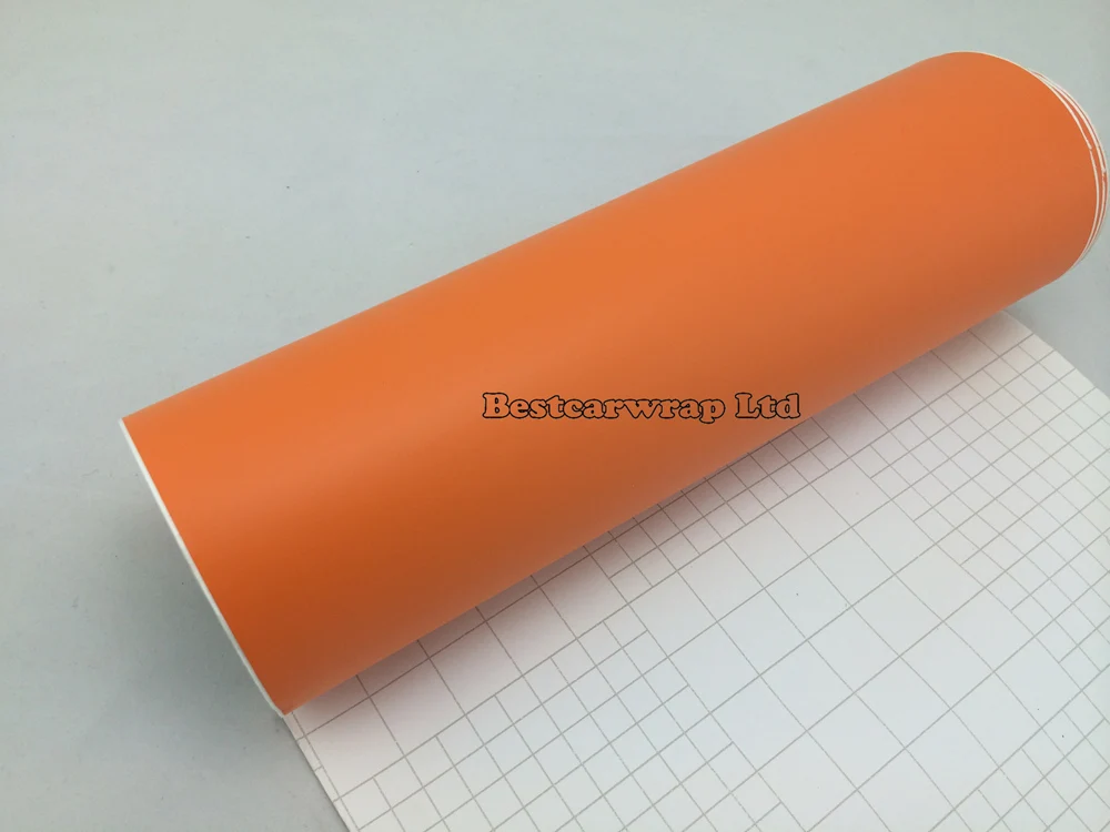 orange matt wrap orange matte film wrap foile 3m (4).JPG