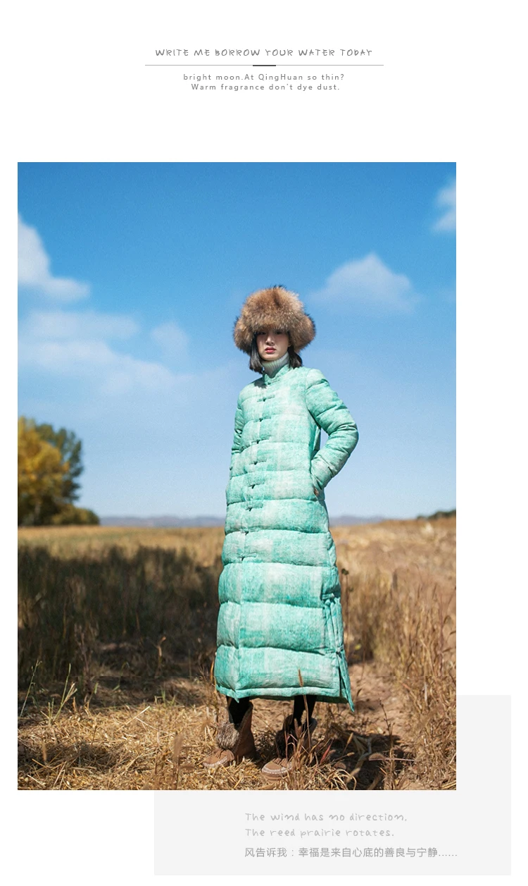 Clearance 2018 New Arrival Aporia.king Long Single Breasted Thick Full White 95% Batik Down Coats BF240 10